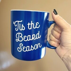 Tis the Beard Season Blue Jumbo Mug 28 oz.